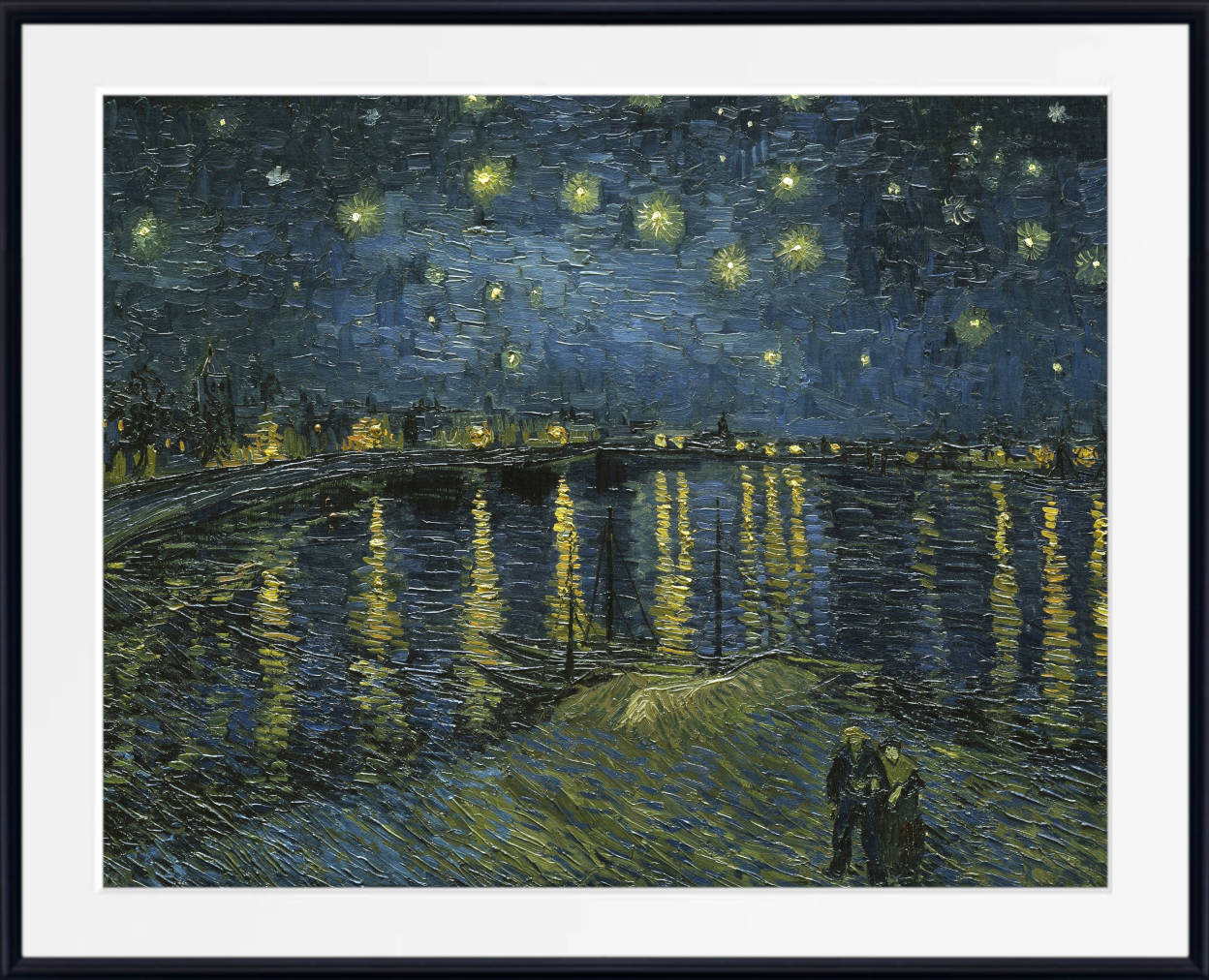 Vincent Van Gogh Fine Art Print, Starry Night on the Rhone