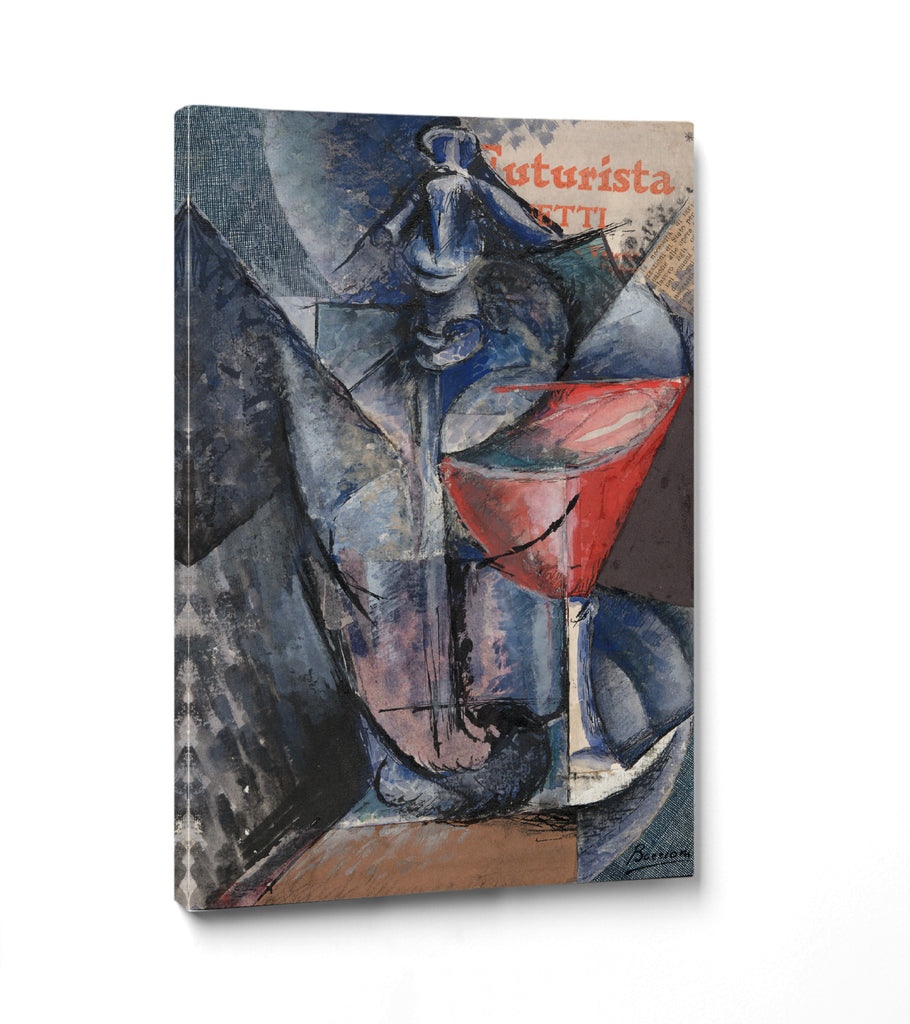 Still Life, Glass and Siphoni, Umberto Boccioni