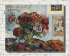 Paul Gauguin Print : Still Life with Peonies (1884)