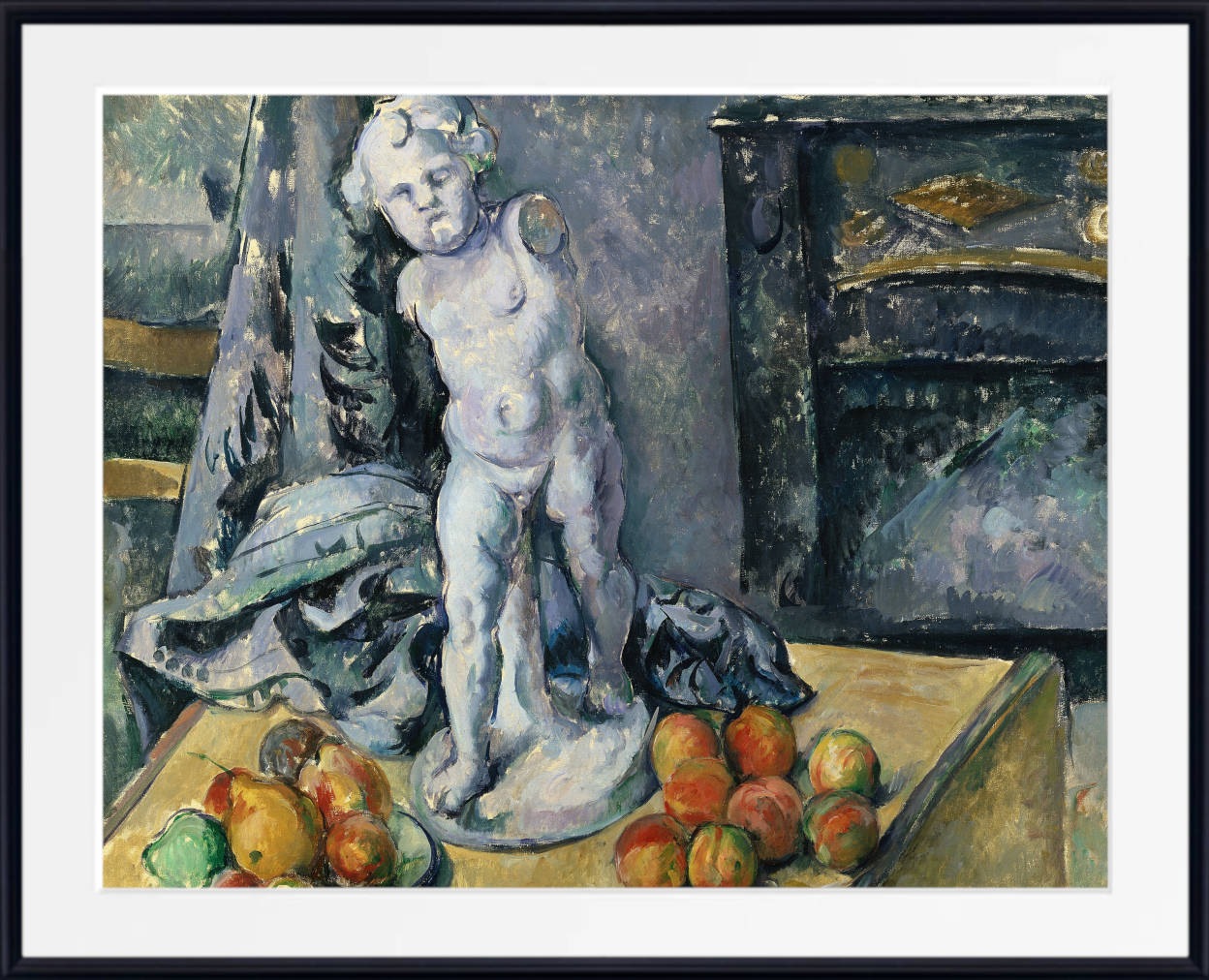 Paul Cézanne Print, Still Life with Statuette (1890s)