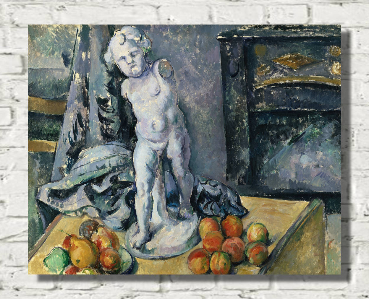 Paul Cézanne Print, Still Life with Statuette (1890s)