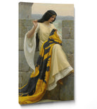 Stitching the Standard, Historical Genre Scene, Edmund Blair Leighton Fine Art Print