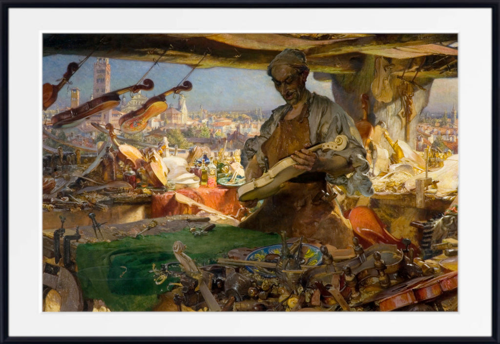 Stradivarius In His Workshop (1913) by Edgar Bundy