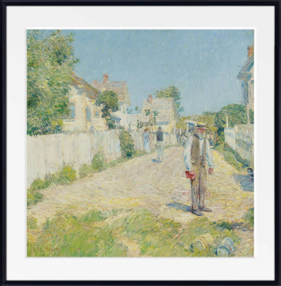 Frederick Childe Hassam Print : Street In Gloucester (1896)