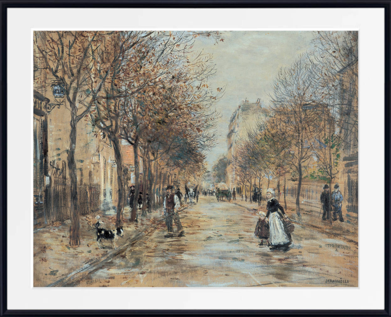 Street in Asnières, Jean-François Raffaëlli Fine Art Print