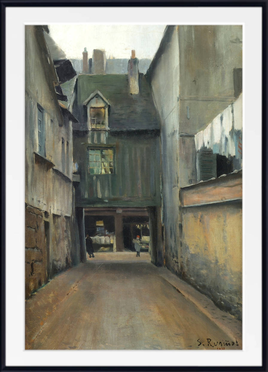 Santiago Rusinol Print, Street in Rouen