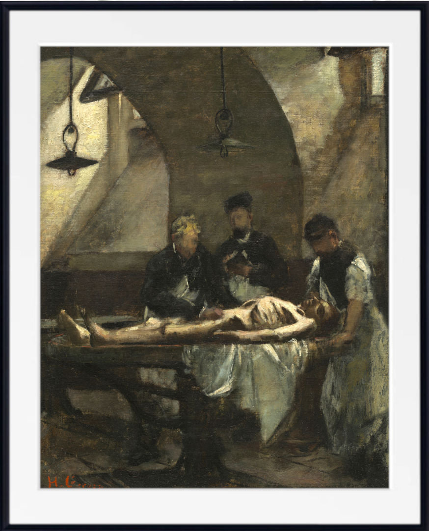 Henri Gervex Print, Rolla Autopsy at the Hotel-Dieu (1876)