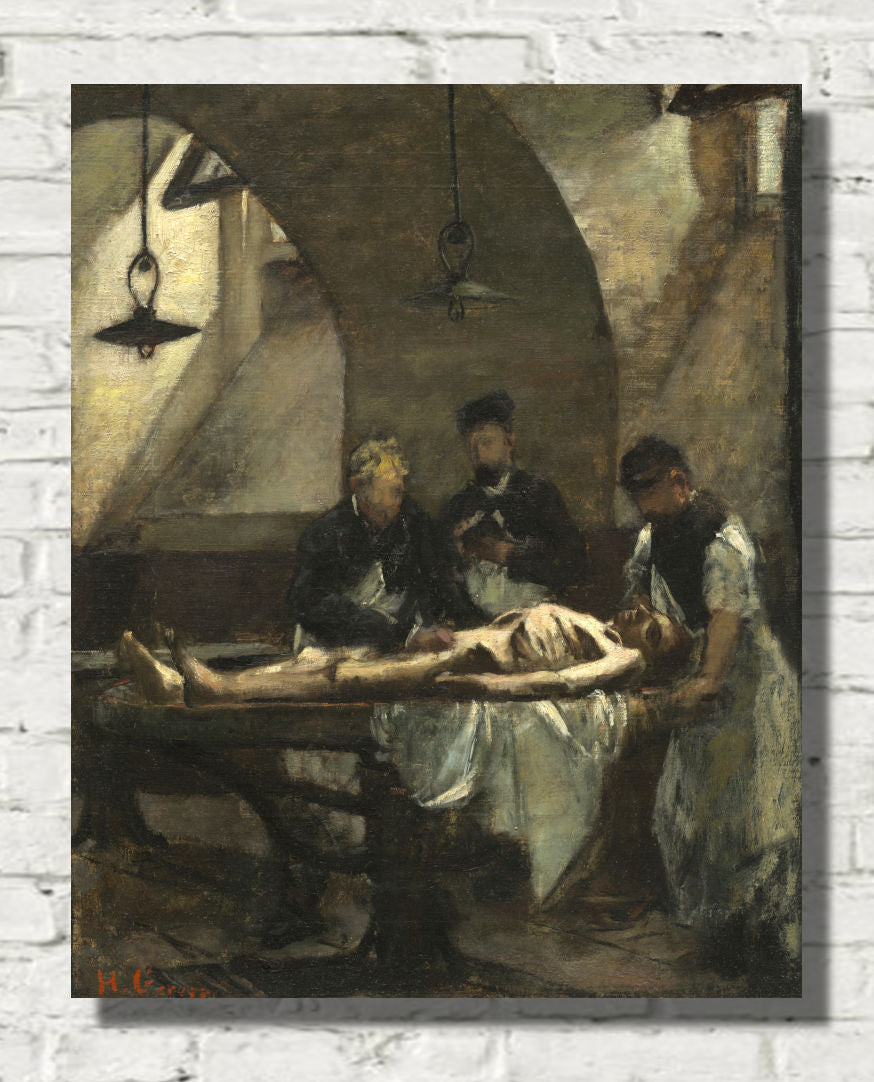 Henri Gervex Print, Rolla Autopsy at the Hotel-Dieu (1876)