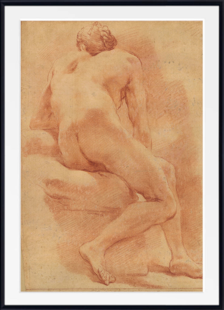 Study of male nude by Ubaldo Gandolfi