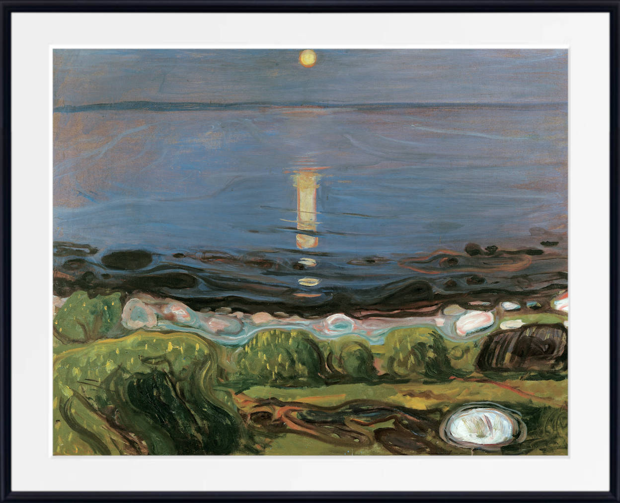 Edvard Munch Fine Art Print, Summer Night by the Beach