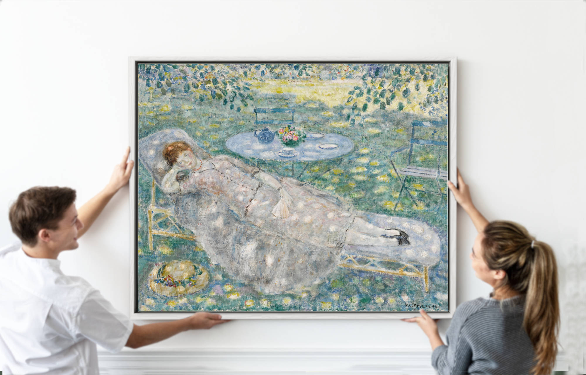 Frederick Carl Frieseke Prints, Sun Spots (circa 1926) from Gallery Thane