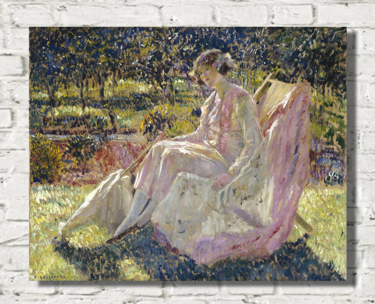 Frederick Carl Frieseke Prints, Sunbath (c 1918) from Gallery Thane