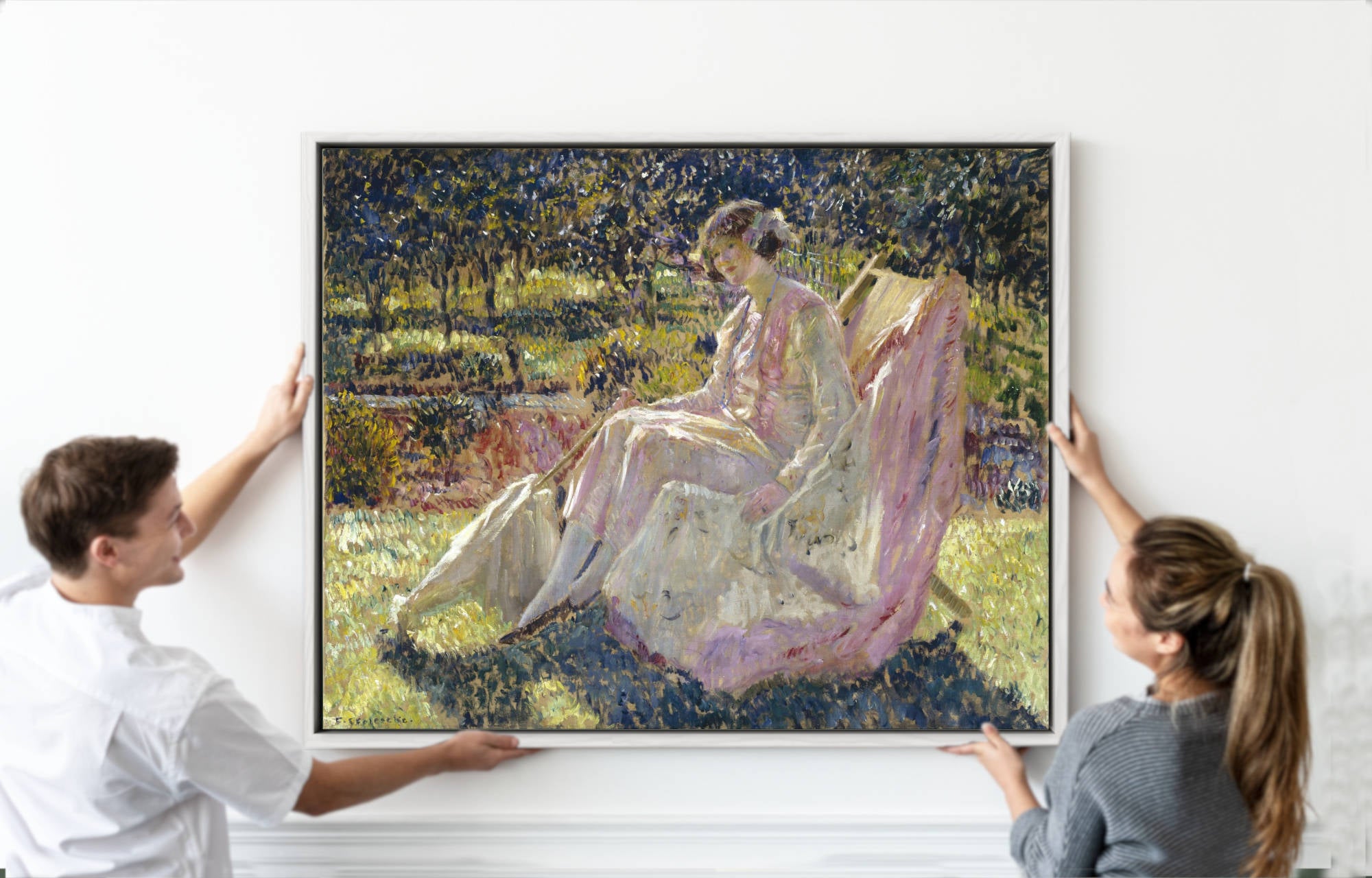 Frederick Carl Frieseke Prints, Sunbath (c 1918) from Gallery Thane