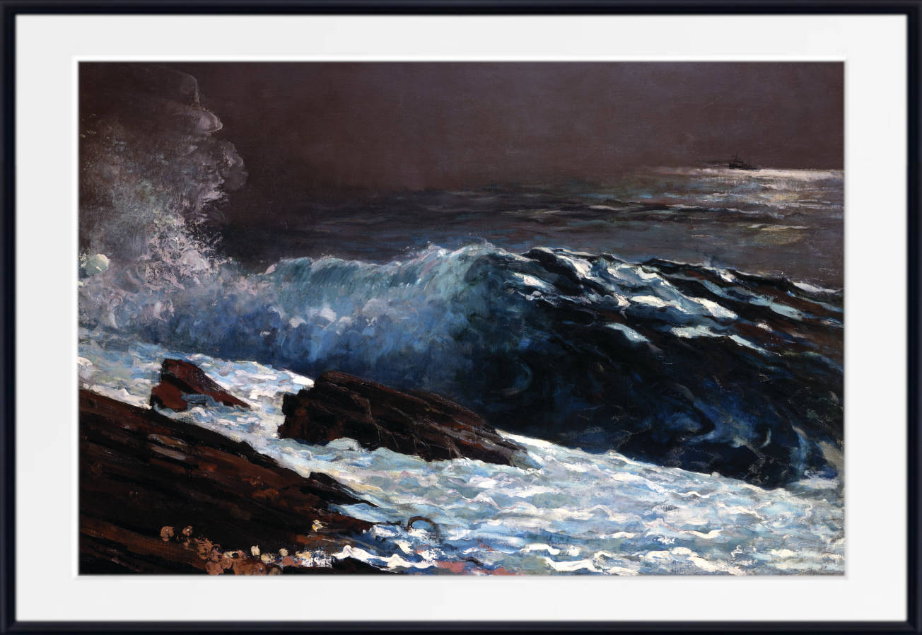 Winslow Homer Fine Art Print :  Sunlight on the Coast