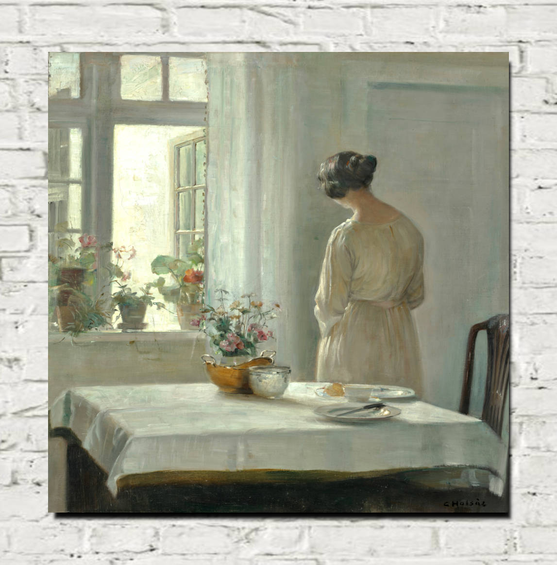 Carl Holsøe Print, Sunlit Breakfast