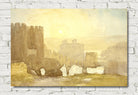 David Cox Print, Sunrise, Conway Castle (1830)