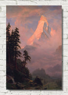 Albert Bierstadt Print : Sunrise on the Matterhorn