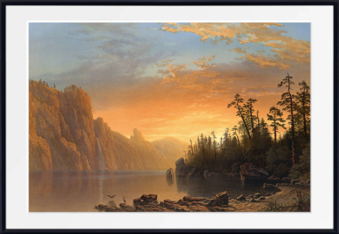 Albert Bierstadt Print : Sunset in California