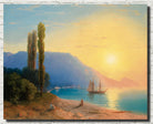 Ivan Aivazovsky Fine Art Print, Sunset over Yalta