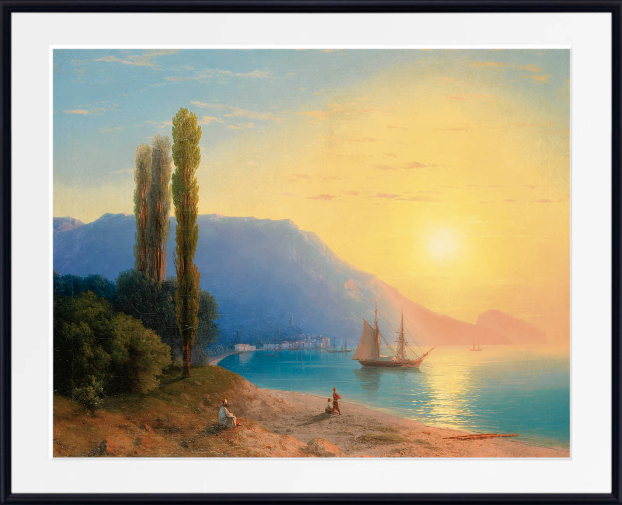 Ivan Aivazovsky Fine Art Print, Sunset over Yalta