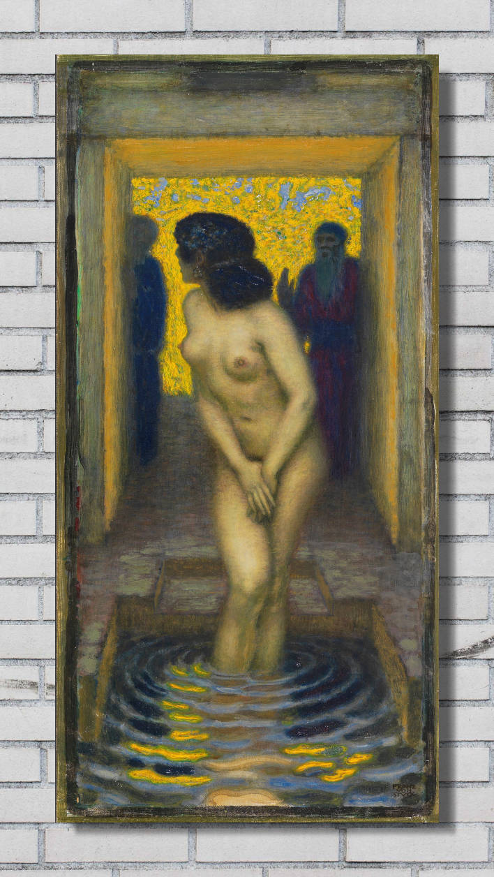 Franz Stuck Print, Susanna Bathing (1913)