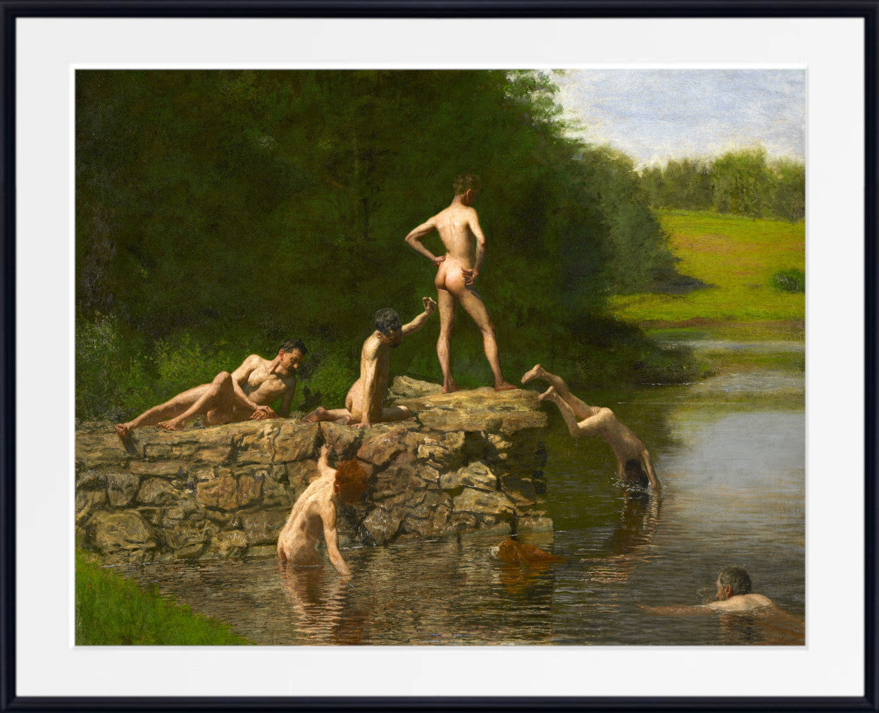 The Swimming Hole by Thomas Eakins fine art print