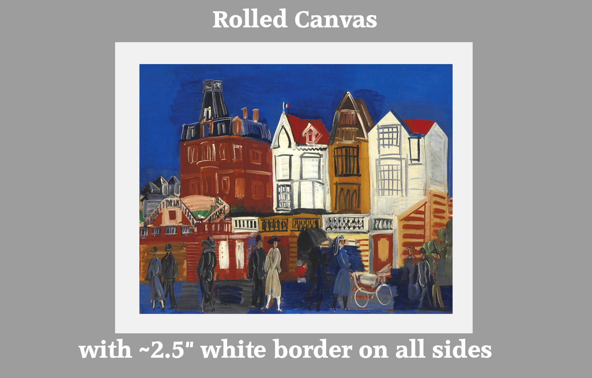 Raoul Dufy Canvas & Prints – The Walk in Trouville