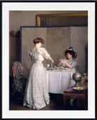 William McGregor Paxton Print, Tea Leaves (1909)