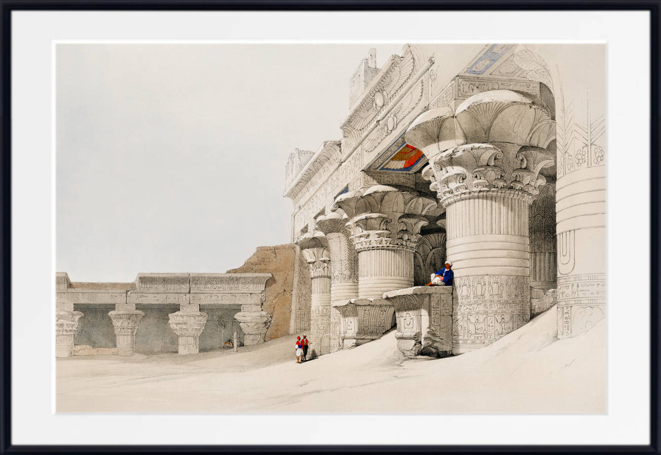 Temple Of Edfu, David Roberts Fine Art Print