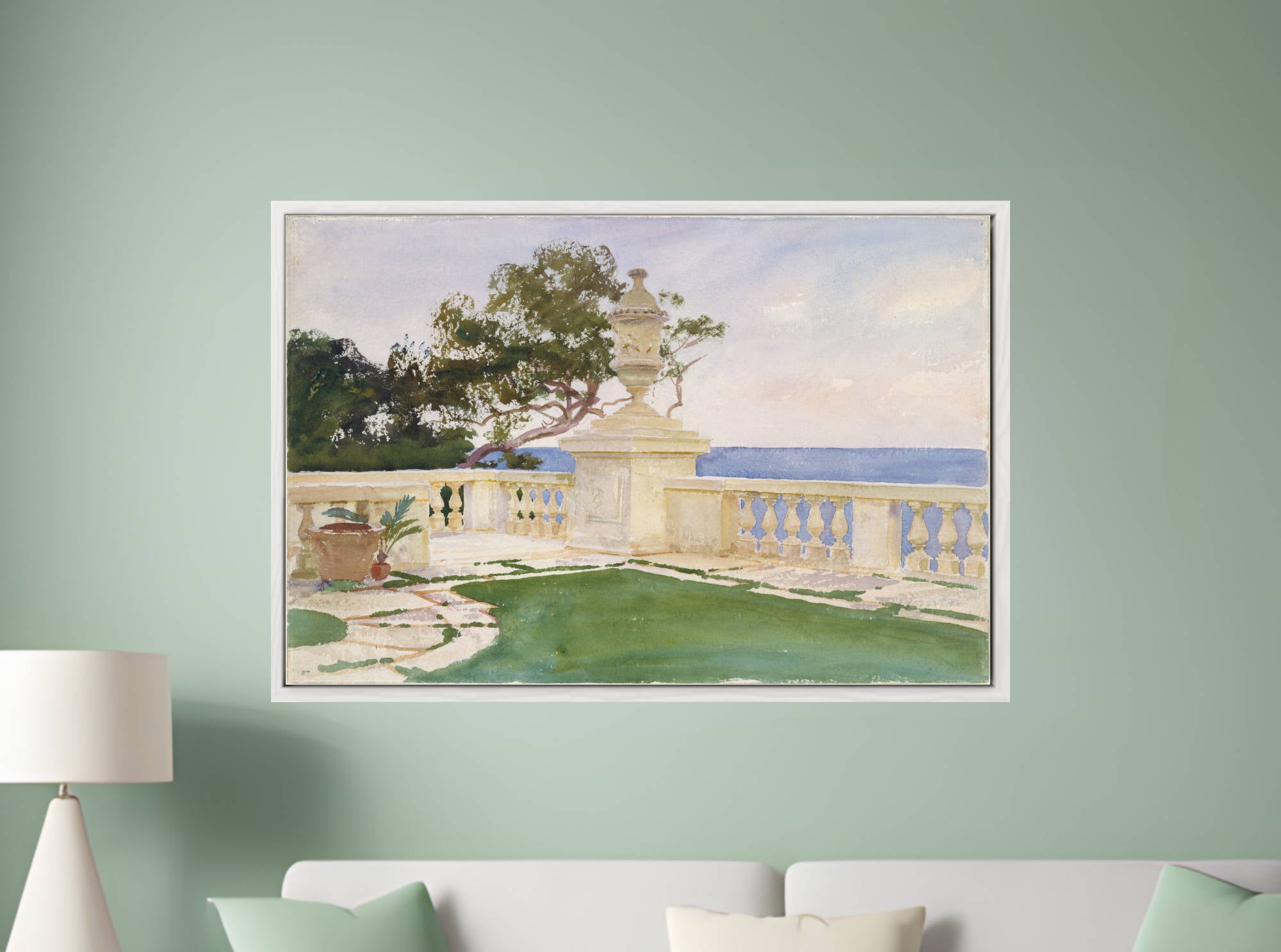 John Singer Sargent Print, Terrace, Vizcaya (1917)