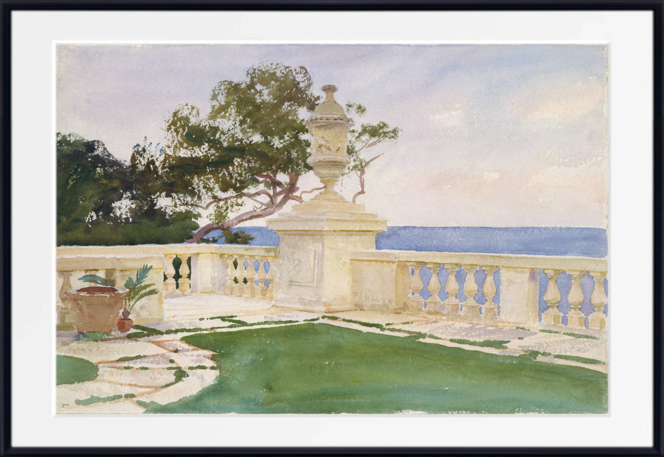 John Singer Sargent Print, Terrace, Vizcaya (1917)