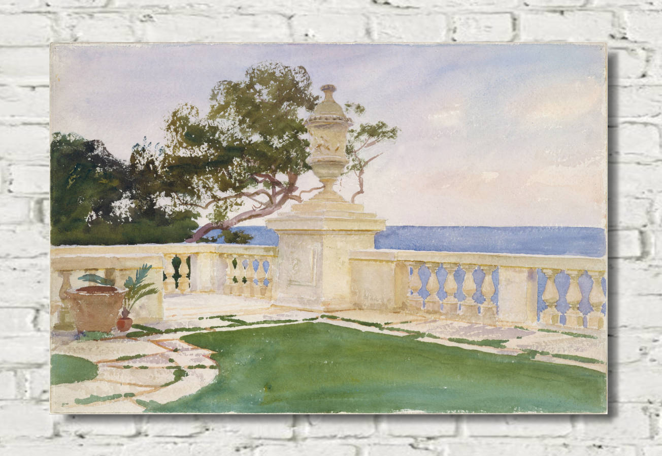 John Singer Sargent Print, Terrace, Vizcaya (1917)