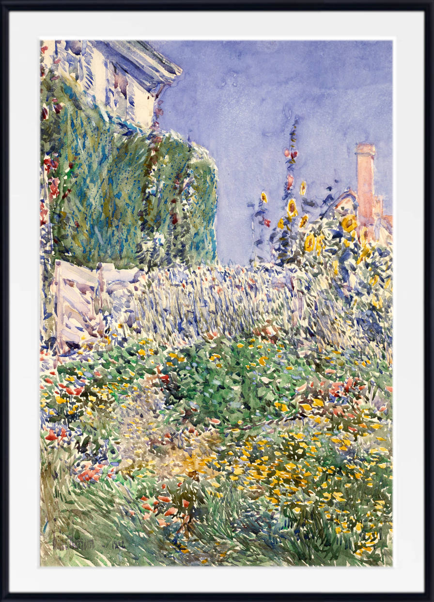 Frederick Childe Hassam Print : Thaxter’s Garden (1892)