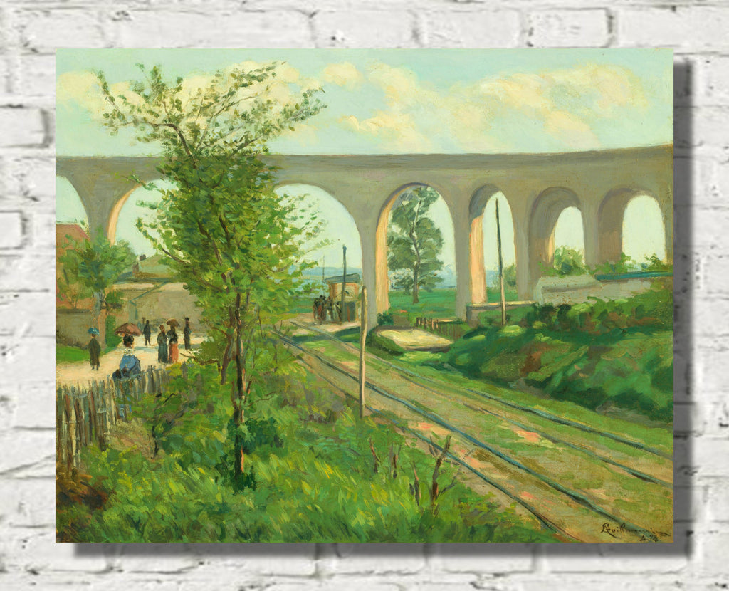 The Arcueil Aqueduct at Sceaux Railroad Crossing (1874), Armand Guillaumin