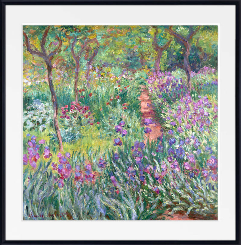 The Artist's Garden in Giverny by Claude Monet framed print