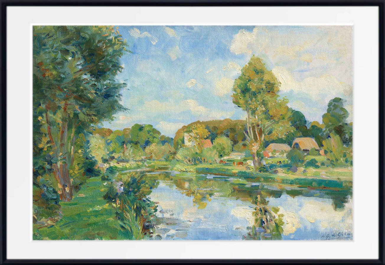 Wilfrid Gabriel de Glehn Print, The Avon, near Great Dunsford