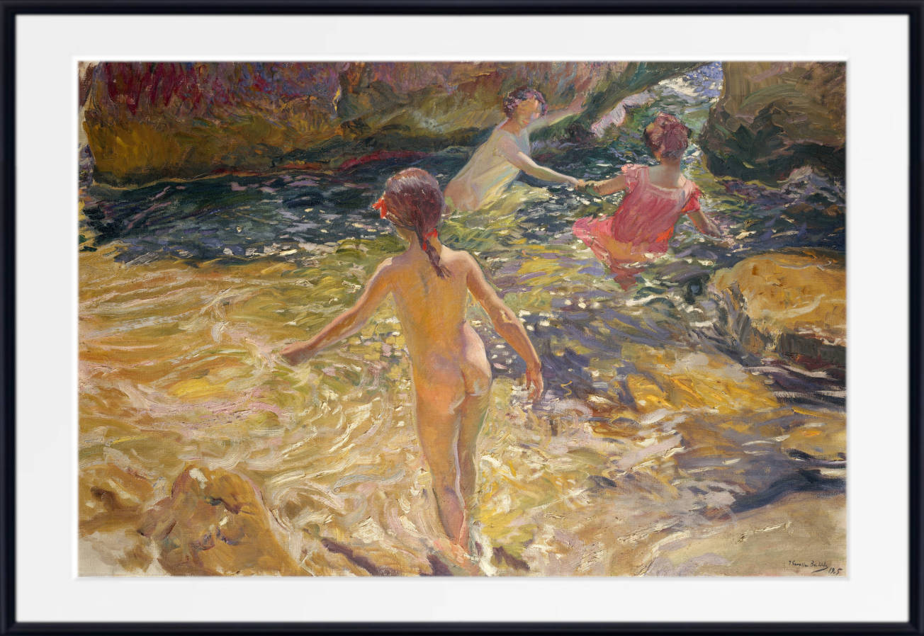 Joaquín Sorolla Print, The Bath, Jávea (1905)