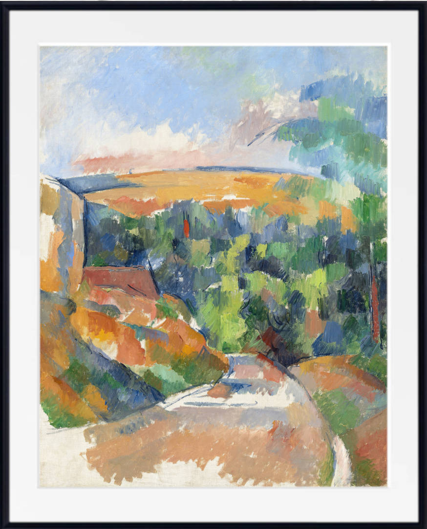 Paul Cézanne Print, The Bend in the Road (1900)