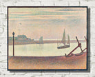 Georges Seurat Print : The Channel at Gravelines, Evening (1890)