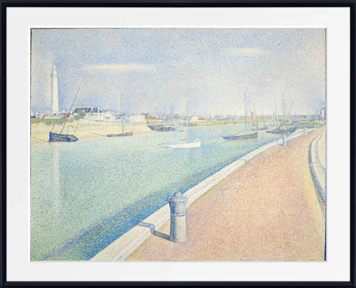 Georges Seurat Print : The Channel of Gravelines, Petit Fort Philippe (1890)