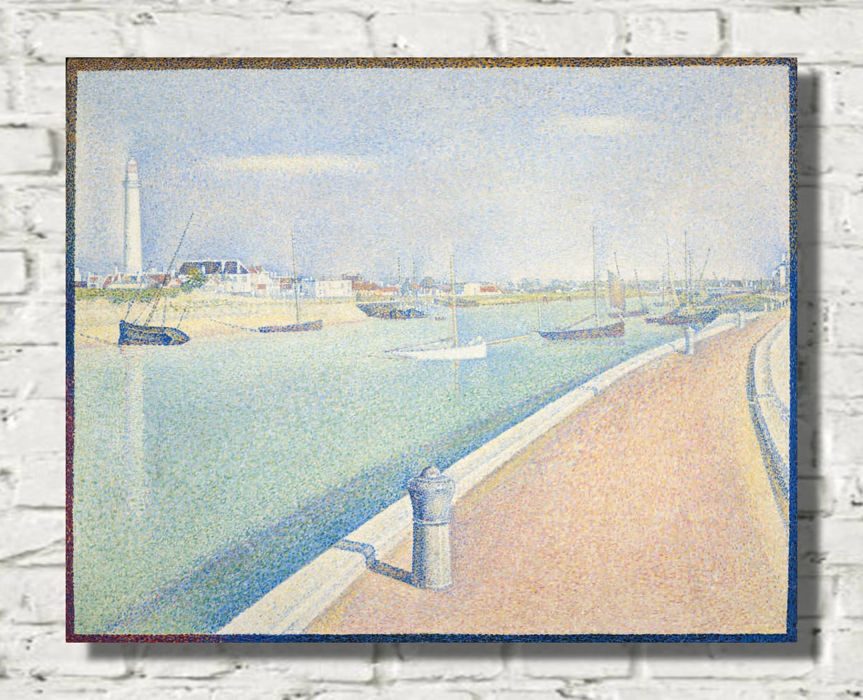 Georges Seurat Print : The Channel of Gravelines, Petit Fort Philippe (1890)