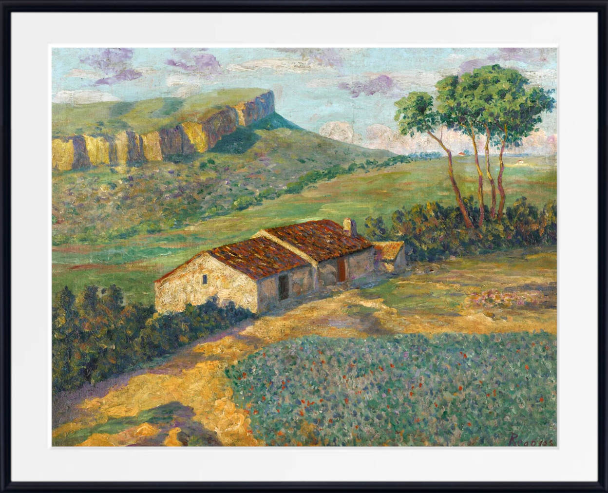 Darío de Regoyos Print, The Countryside near Ripoll, Catalonia (1912)