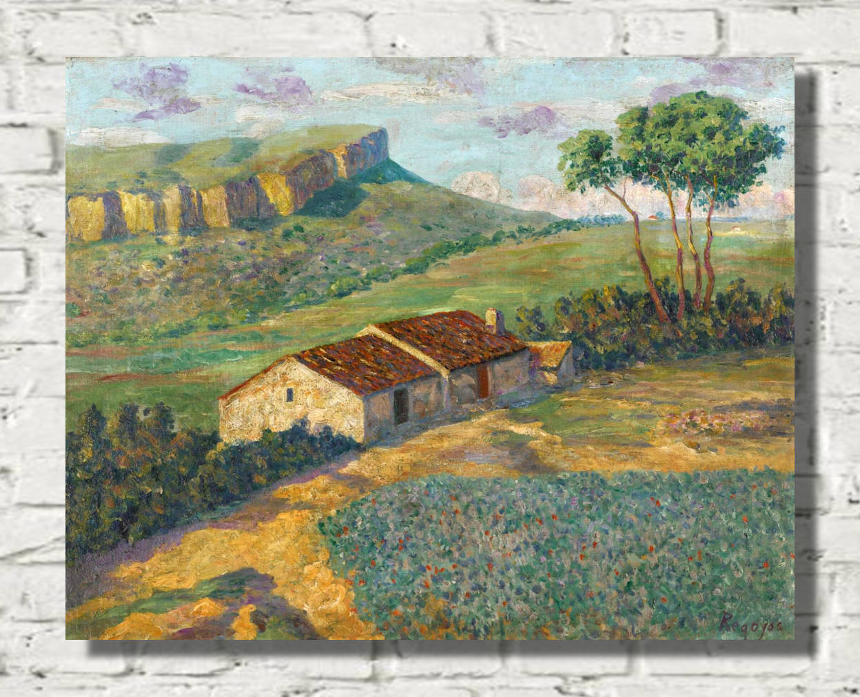 Darío de Regoyos Print, The Countryside near Ripoll, Catalonia (1912)