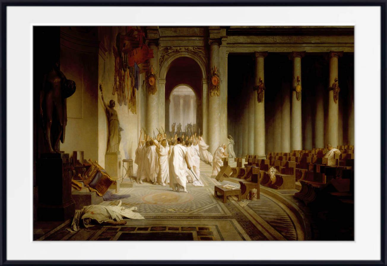 Jean-Léon Gérôme Print, The Death of Caesar (c1859)