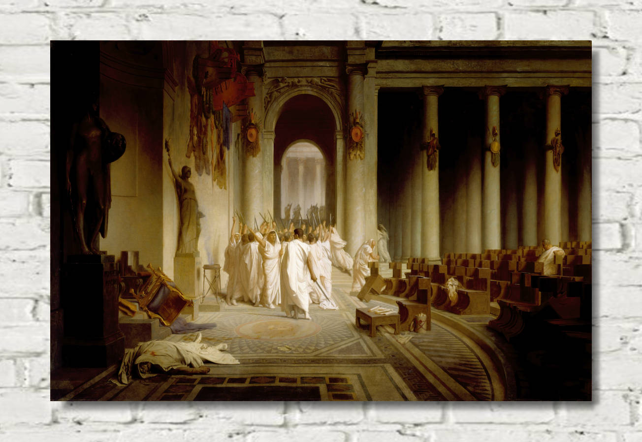 Jean-Léon Gérôme Print, The Death of Caesar (c1859)