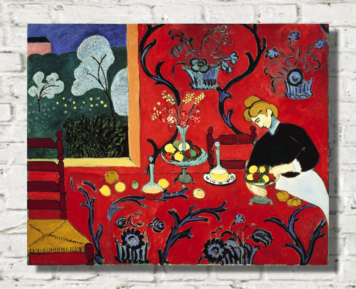 Henri Matisse Print, The Dessert - Harmony in Red