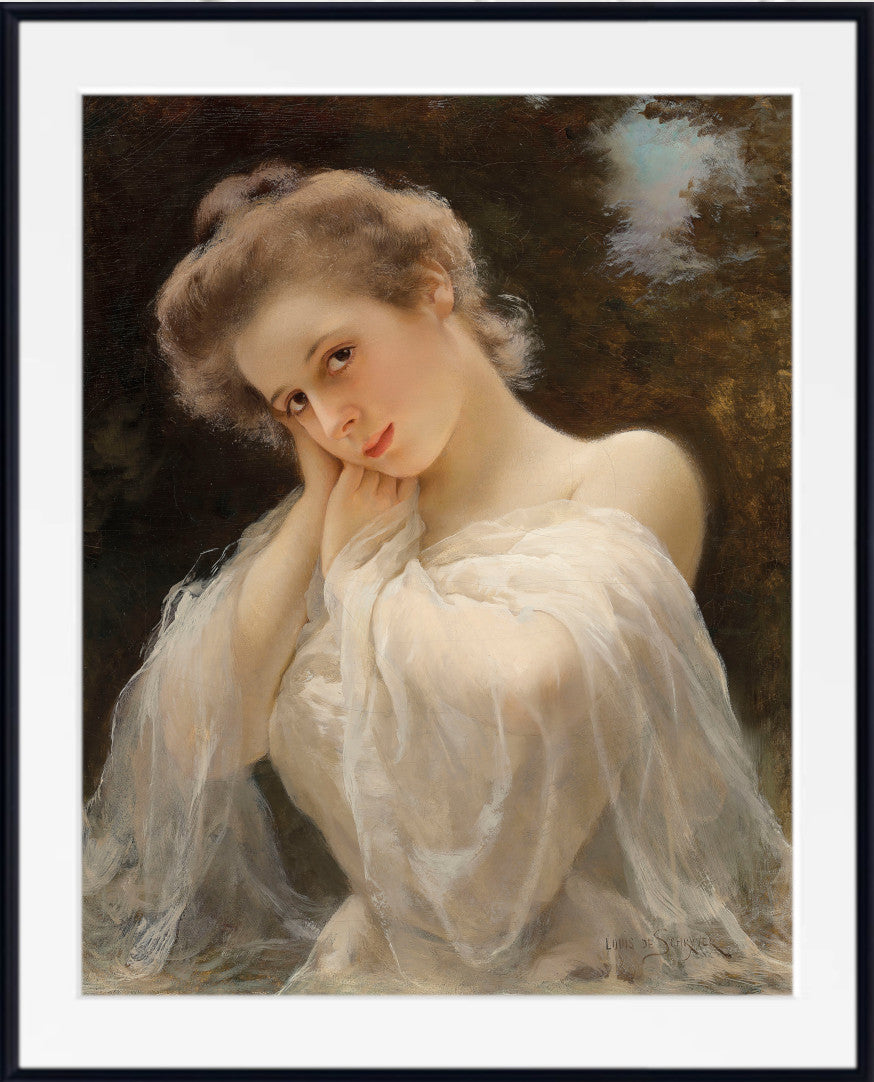 Louis Marie De Schryver Print, The Dreamer