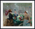 Louis Marie De Schryver Print, The Flower Market (1897)