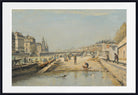 Stanislas Lepine Print, The Flower Quay (1844)