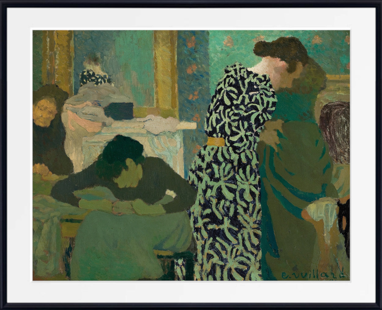 The Flowered Dress by Édouard Vuillard